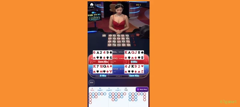 Controles de paJogonto e BRL em 67gamet
